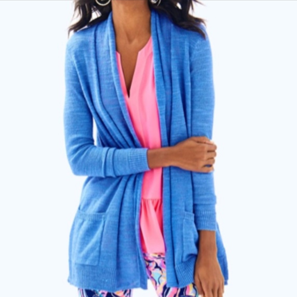 Lilly Pulitzer Vibrant Blue Cardigan